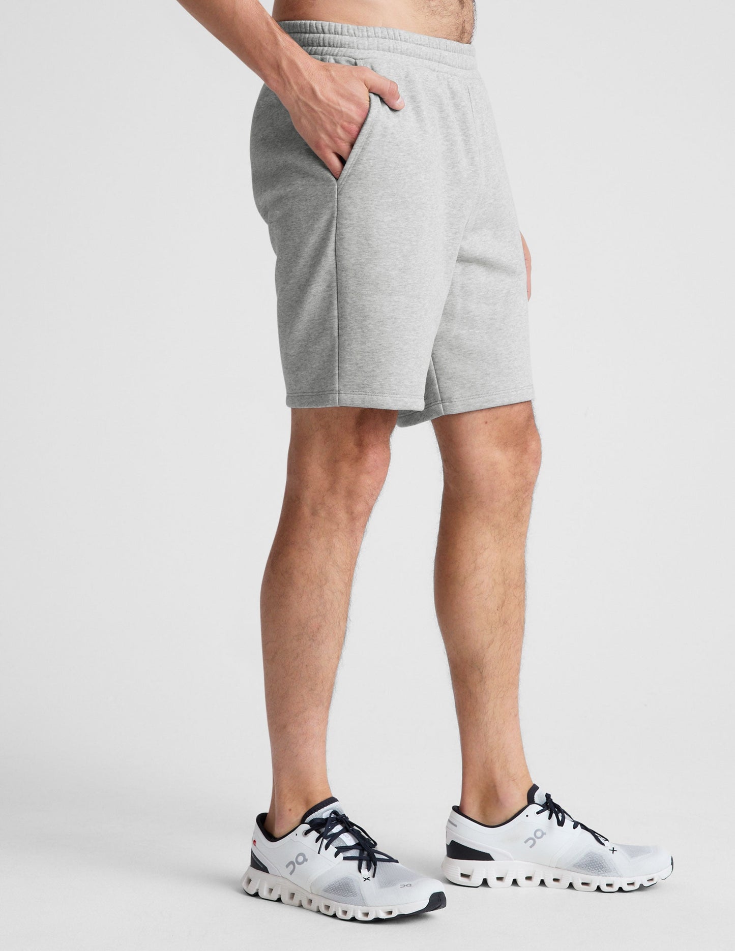 Men's Fresh Cut Relaxed Fit Sweat Shorts with Pockets, Light Heather Gray