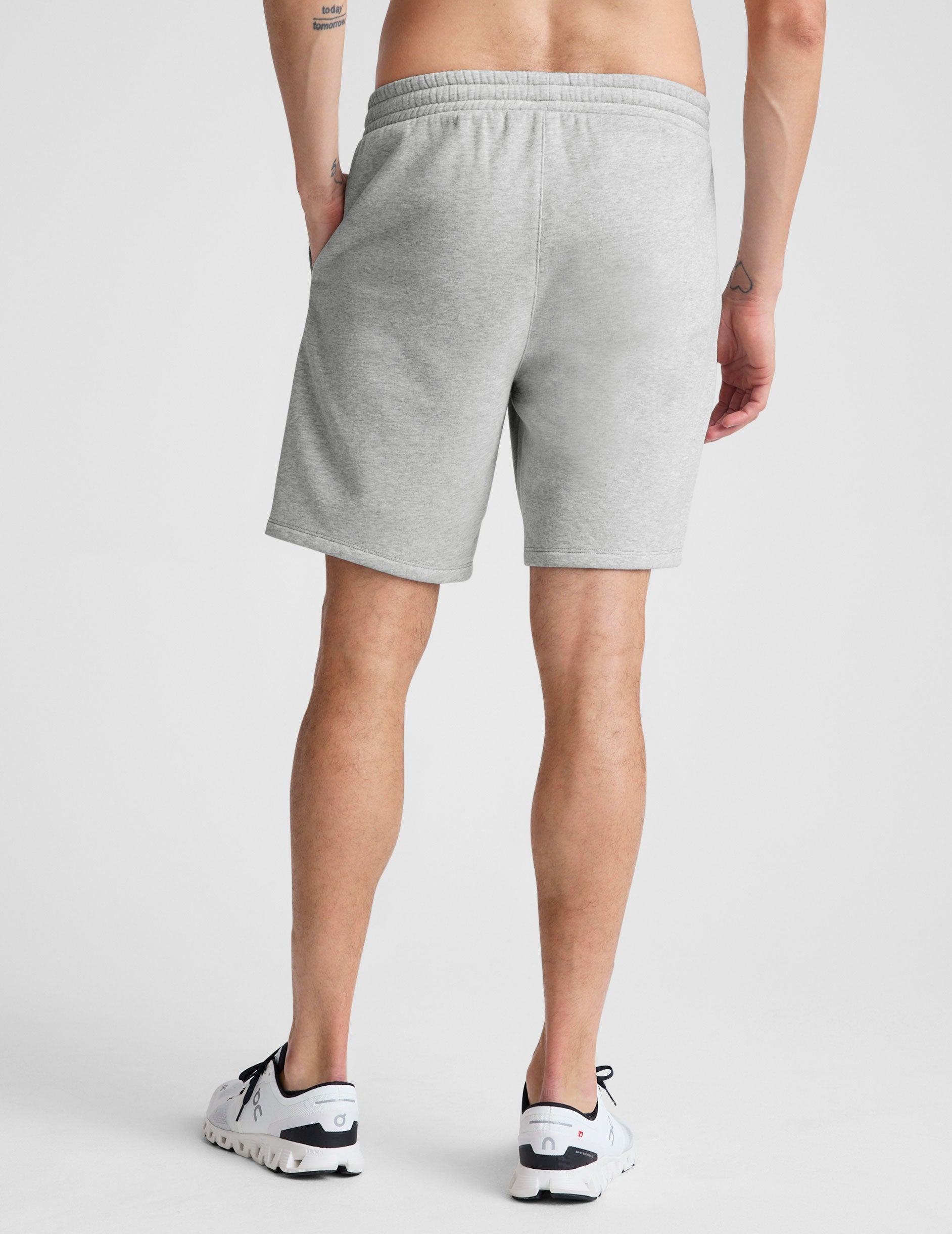 Men's Fresh Cut Relaxed Fit Sweat Shorts with Pockets, Light Heather Gray