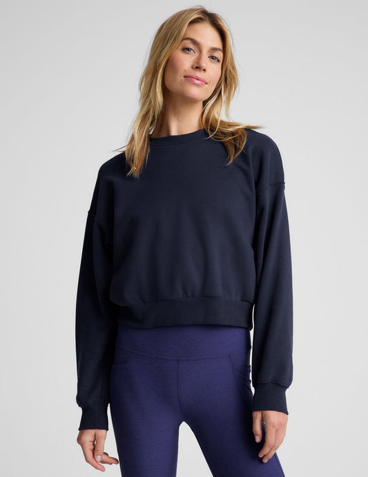 Cozy LuxeFleece Crewneck Sweatshirt: Relaxed Fit, Dropped Shoulders, Ultimate Comfort