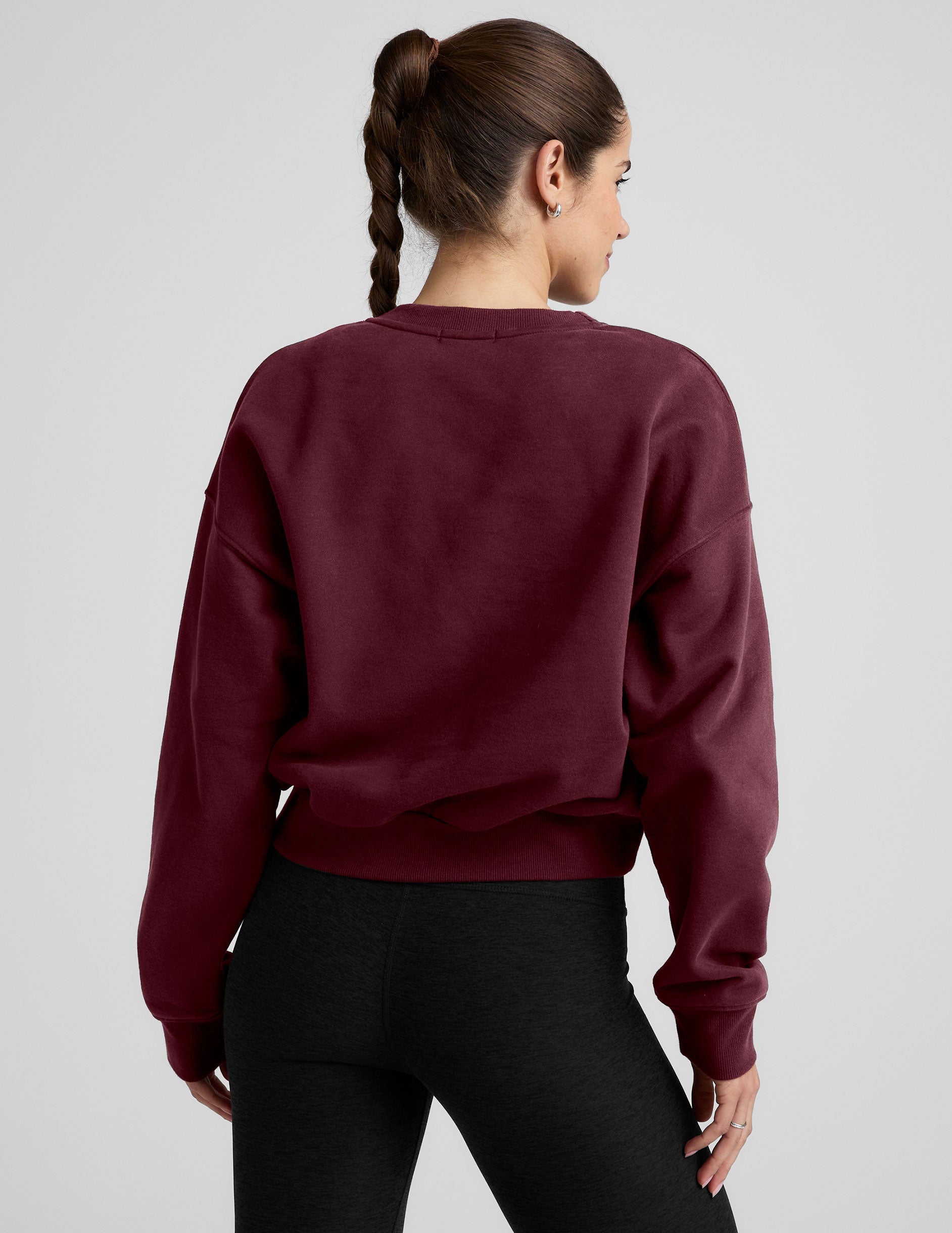 Cozy Soft LuxeFleece Crewneck Sweatshirt for Women, Relaxed Fit Pullover