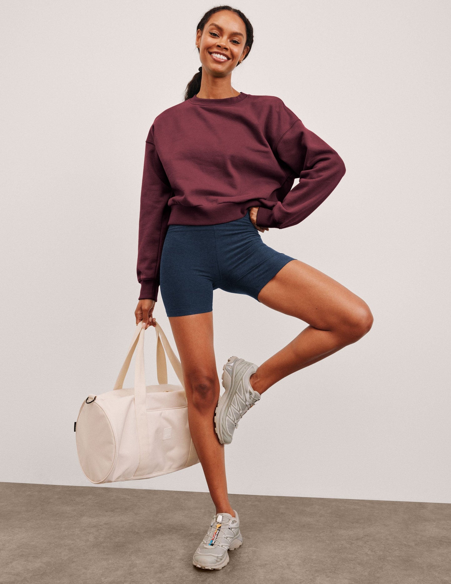 Cozy Soft LuxeFleece Crewneck Sweatshirt for Women, Relaxed Fit Pullover