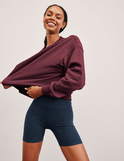 Cozy Soft LuxeFleece Crewneck Sweatshirt for Women, Relaxed Fit Pullover