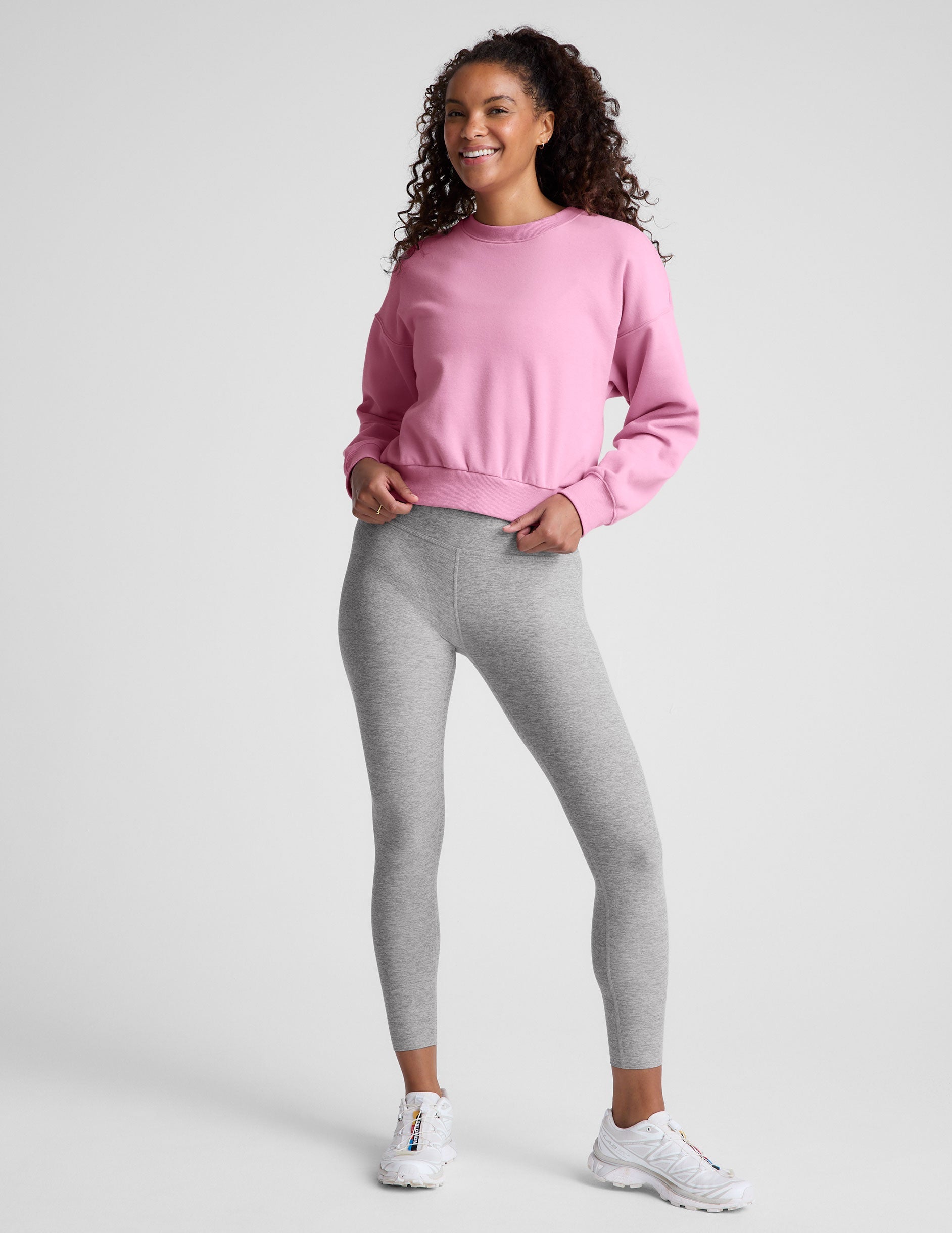 Cozy LuxeFleece Crewneck Sweatshirt, Loose Fit, Dropped Shoulder, Classic Length