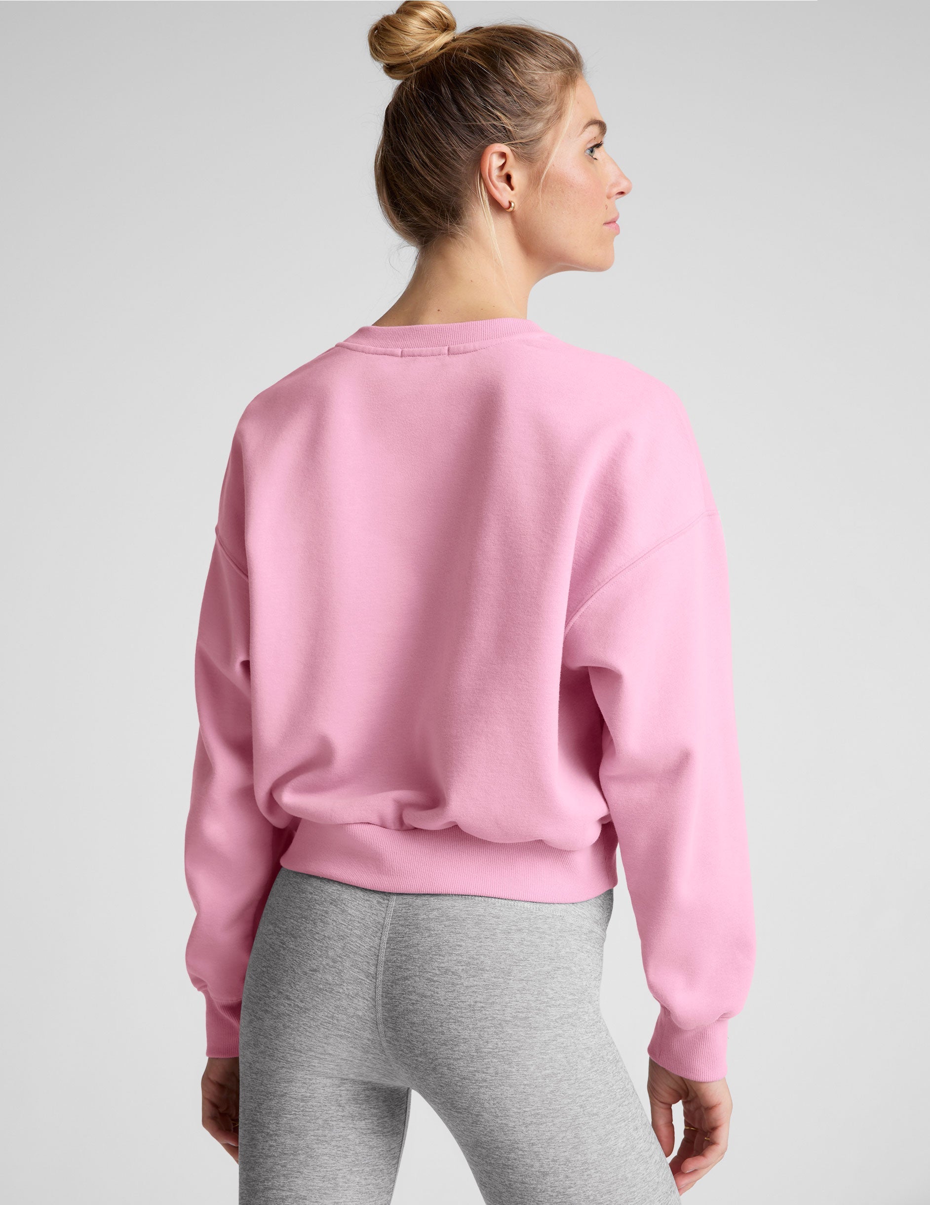 Cozy LuxeFleece Crewneck Sweatshirt, Loose Fit, Dropped Shoulder, Classic Length