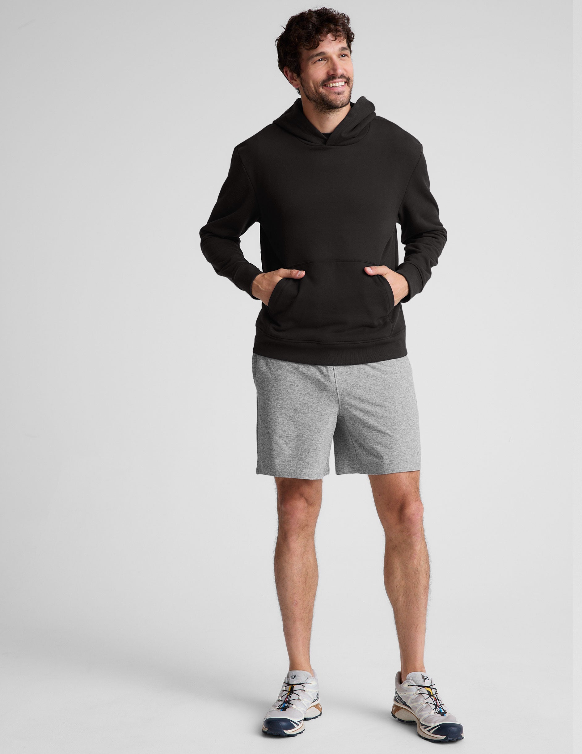 Ultimate Universal Fit Black Fleece Hoodie: Cozy Comfort, Ribbed Trim, Kangaroo Pocket