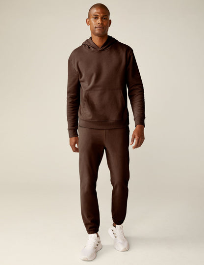 Universal Fit LuxeFleece Hoodie - Cozy Espresso Brown Pullover with Kangaroo Pocket