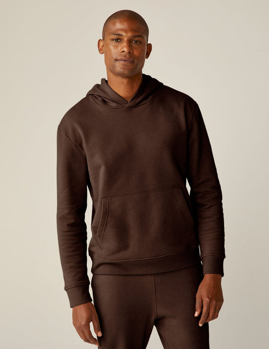 Universal Fit LuxeFleece Hoodie - Cozy Espresso Brown Pullover with Kangaroo Pocket