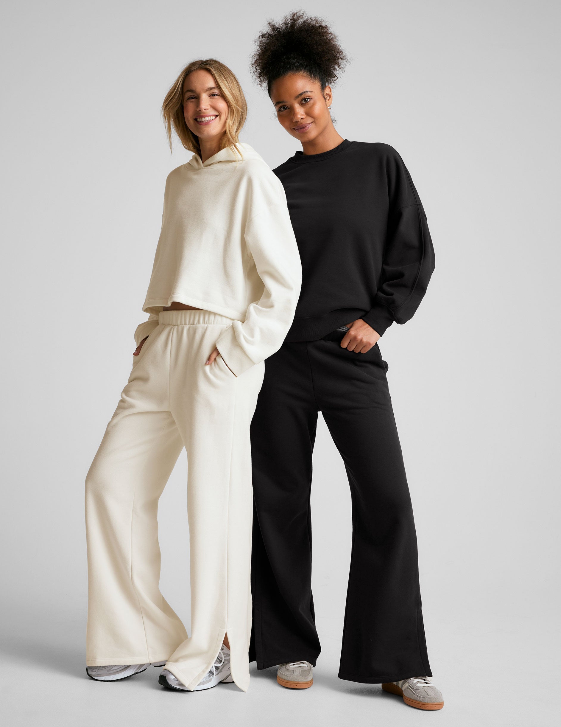 Cozy LuxeFleece Happiness Cropped Hoodie: Soft, Relaxed Fit, Dropped Shoulder Style