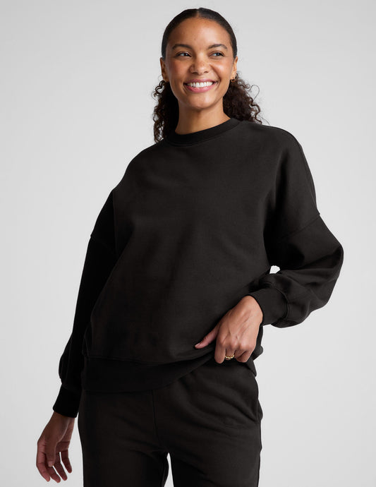 LuxeFleece Oversized Crew Neck Sweatshirt: Ultimate Comfort & Style