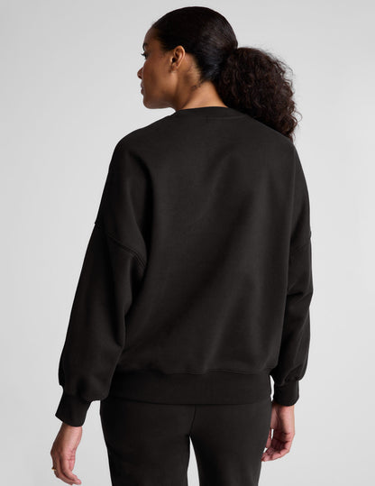 LuxeFleece Oversized Crew Neck Sweatshirt: Ultimate Comfort & Style