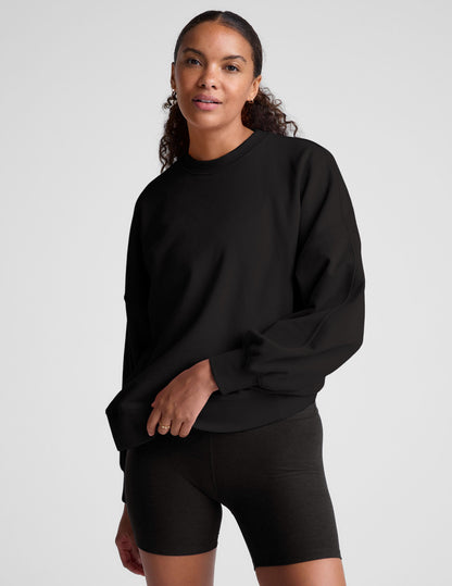 LuxeFleece Oversized Crew Neck Sweatshirt: Ultimate Comfort & Style