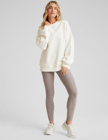 Women's LuxeFleece Oversized Ultra-Soft Cozy Crew Neck Relaxed Fit Sweatshirt