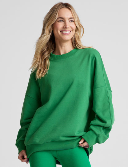 LuxeFleece Ultra-Soft Oversized Crewneck Sweatshirt: Ultimate Cozy Comfort Style