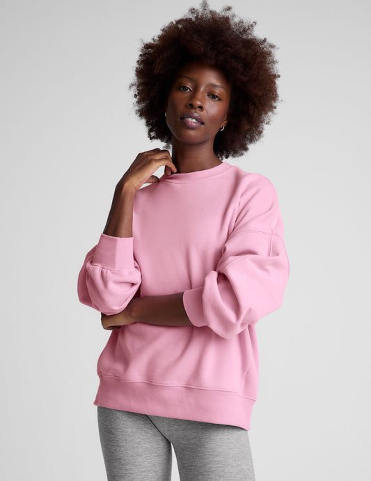 Plush LuxeFleece Oversized Crew Neck Sweatshirt - Soft, Cozy, Relaxed Fit