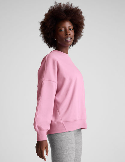 Plush LuxeFleece Oversized Crew Neck Sweatshirt - Soft, Cozy, Relaxed Fit