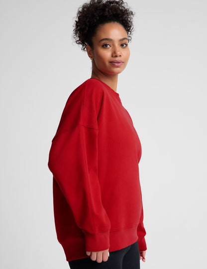 Plush LuxeFleece Oversized Crewneck Sweatshirt: Ultimate Cozy Comfort, Relaxed Style
