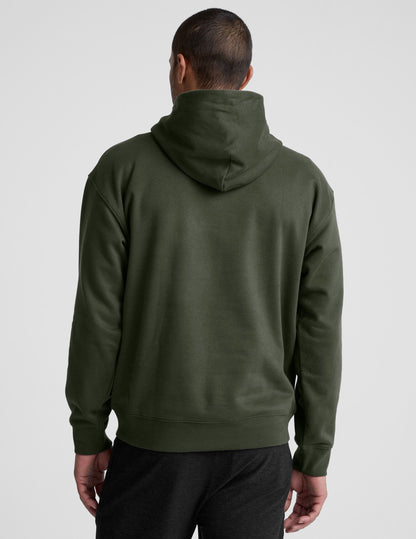 Plush Fleece Men's Hoodie: Relaxed Fit, Kangaroo Pocket, Ribbed Cuffs