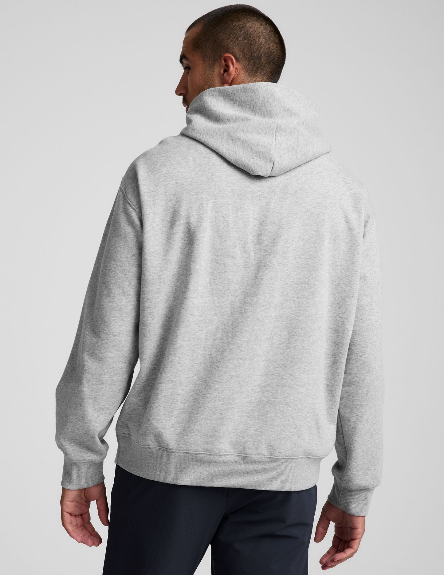 Comfort LuxeFleece Men's Hoodie: Relaxed Fit, Dropped Shoulders, Kangaroo Pocket