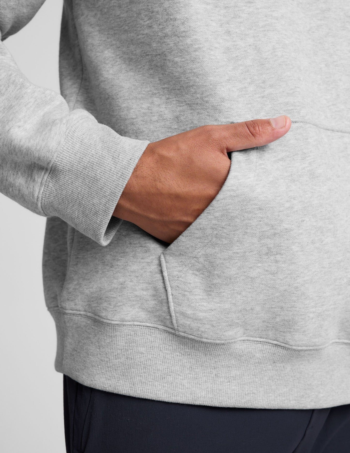 Comfort LuxeFleece Men's Hoodie: Relaxed Fit, Dropped Shoulders, Kangaroo Pocket