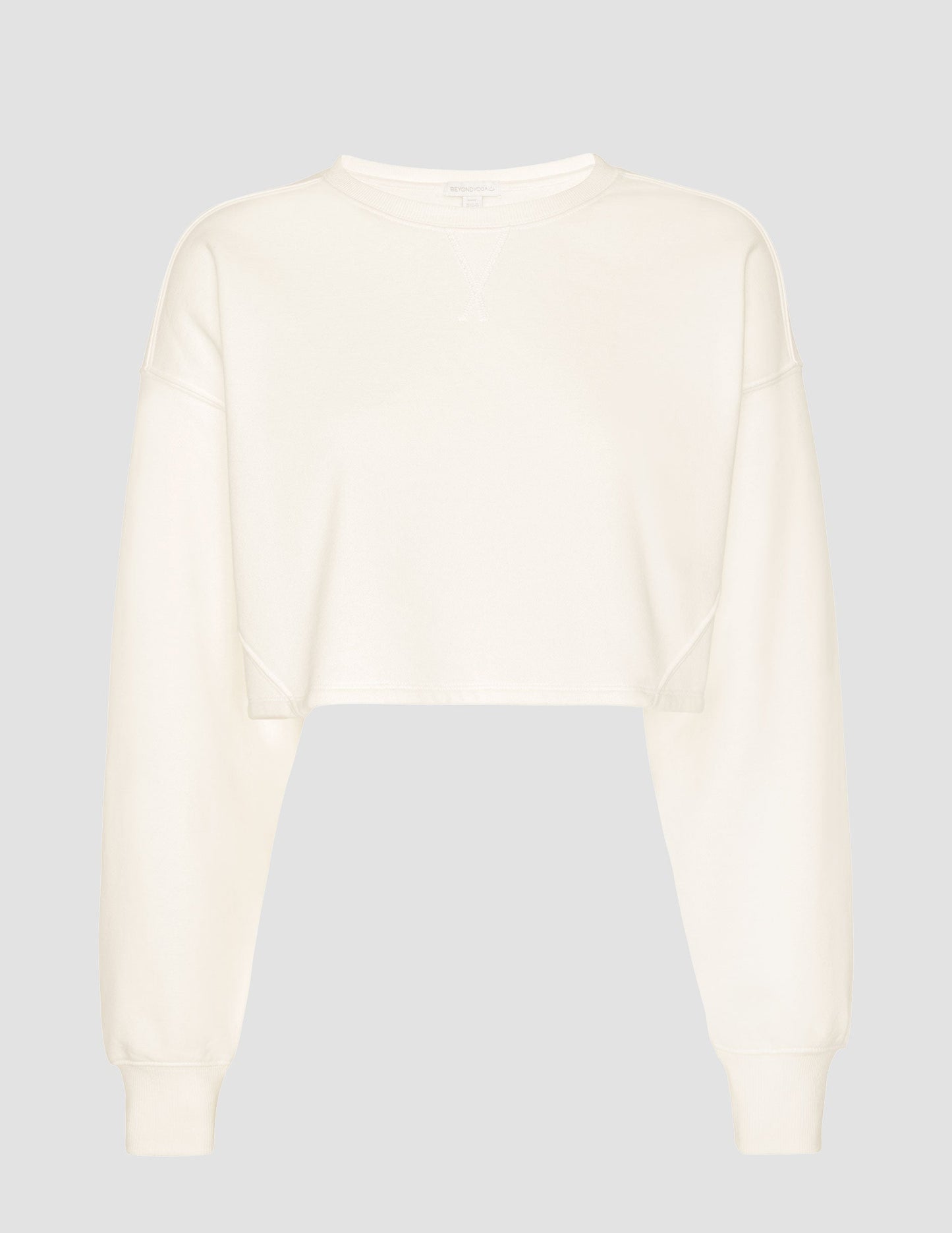 Ultra-Cropped LuxeFleece Boxy Pullover Sweatshirt for Supreme Comfort and Style