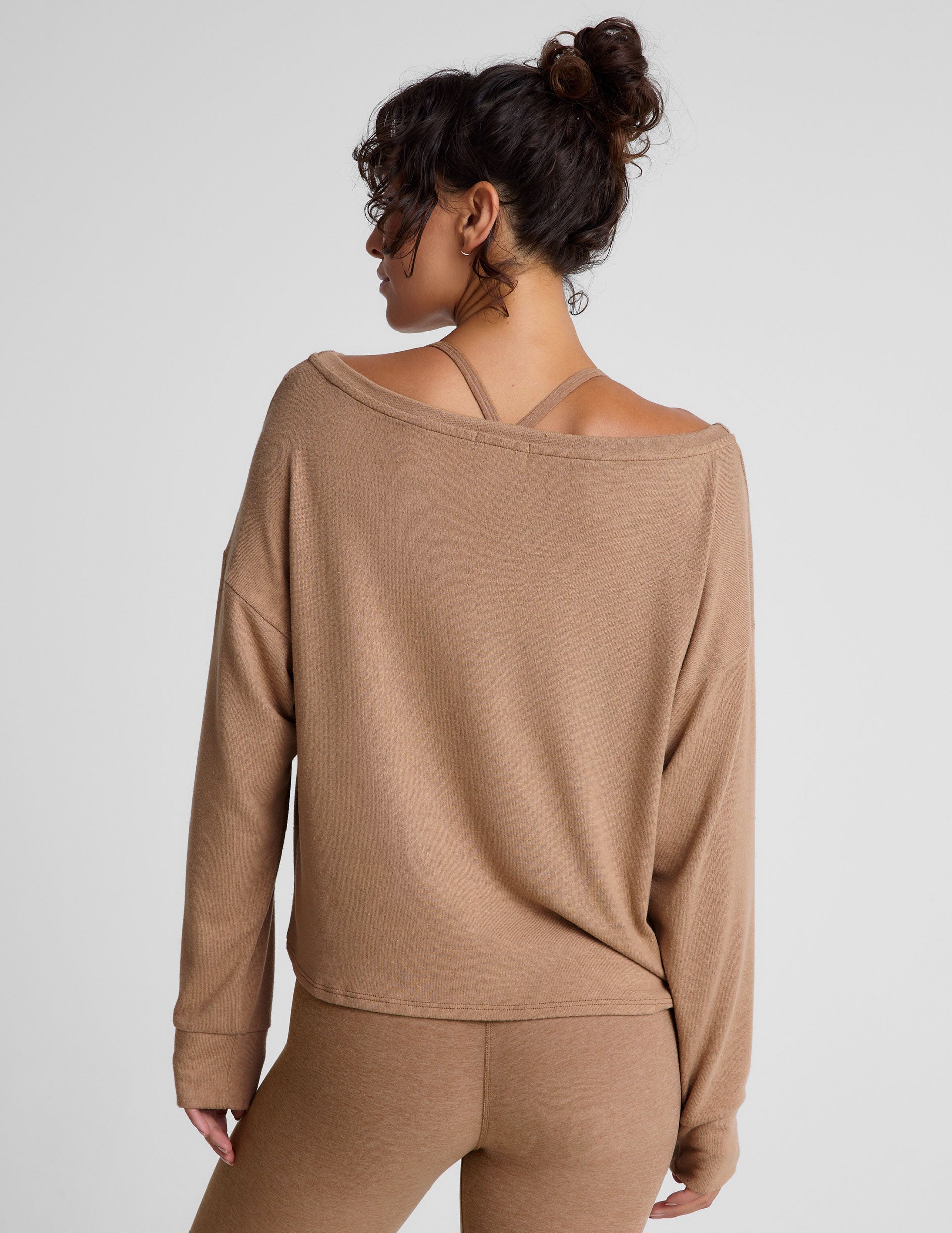 Luxe Soft Off-Shoulder Pullover Sweater: Relaxed Fit, Classic Length, Cozy Comfort Top