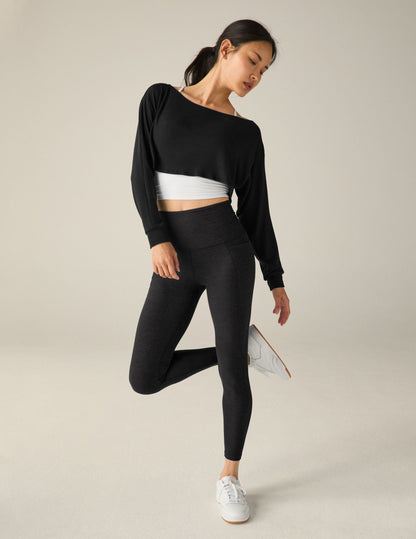 Luxurious Black Knit Convertible Shrug Cardigan: Soft Open Front Long Sleeve Top
