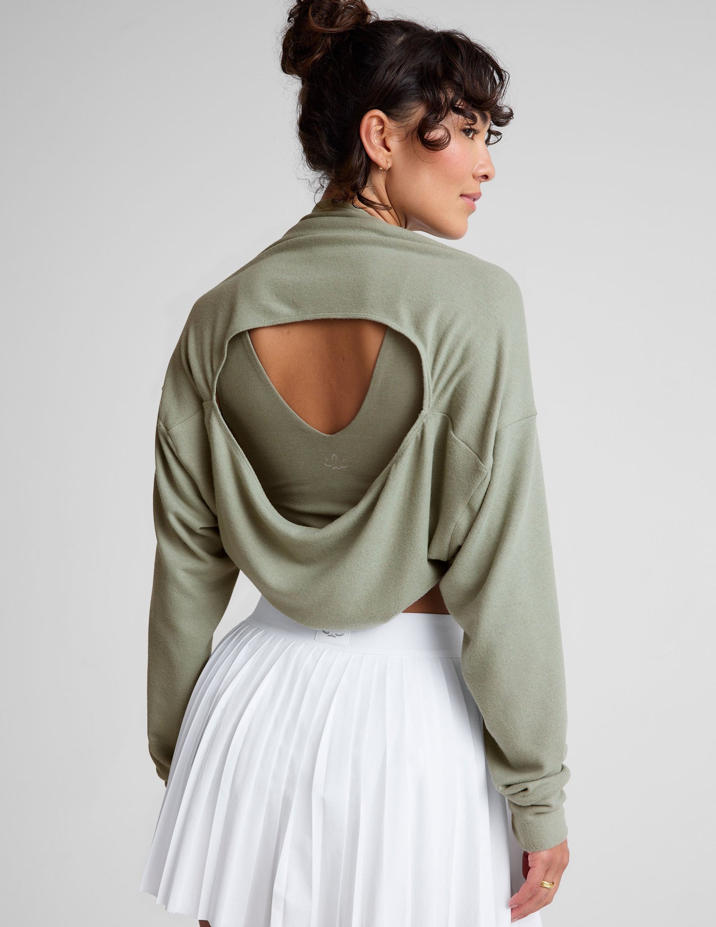 Versatile 2-Way Knit Long-Sleeve Shrug Cardigan: Comfortable, Lightweight, Relaxed Fit Loungewear