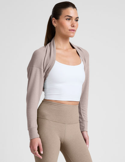 Luxe Lounger Convertible Knit Shrug Cardigan - Soft, Relaxed Fit, Versatile Layer