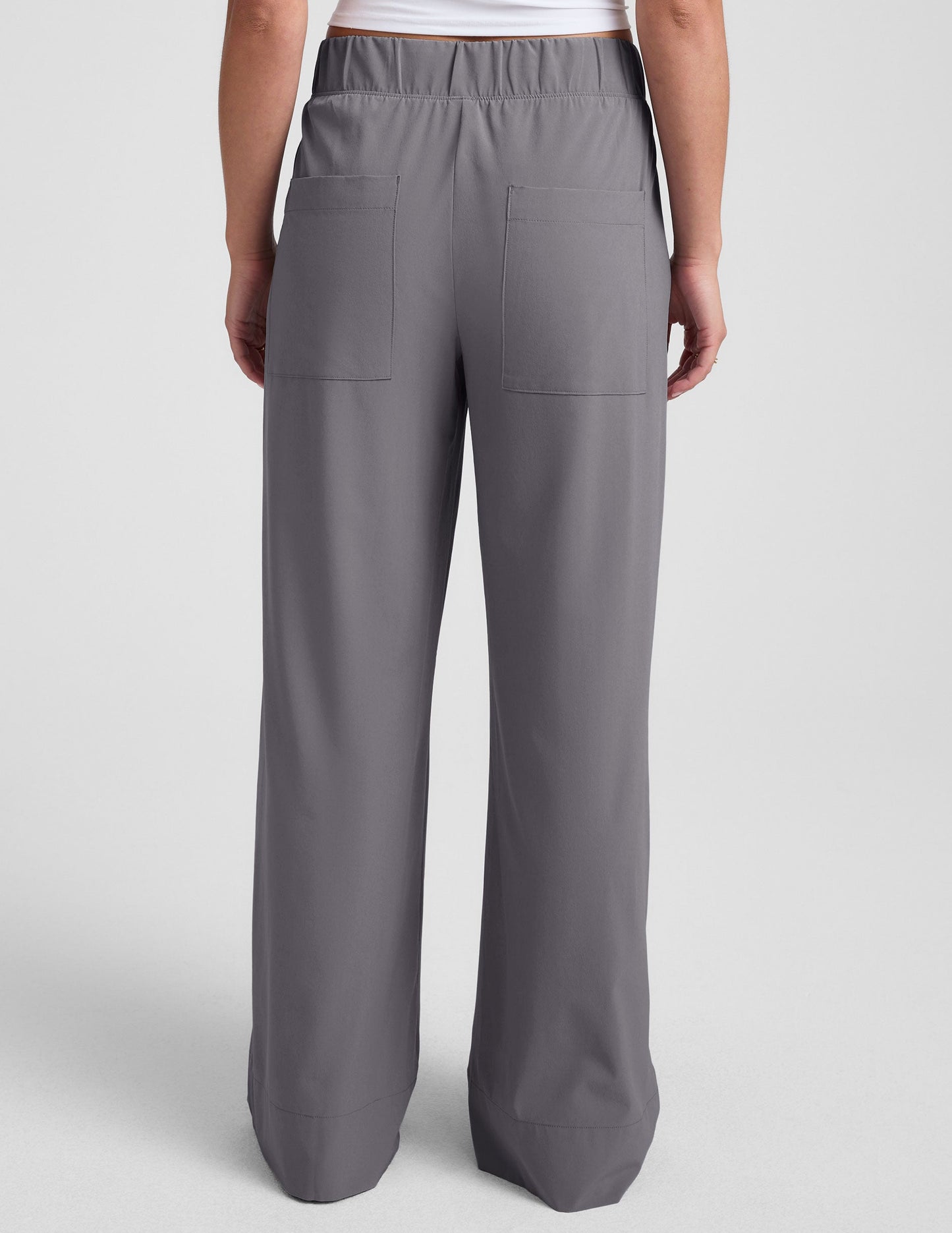 Cloud Gray Easy Flowy Wide Leg Pants: Soft, Comfortable, and Stylish