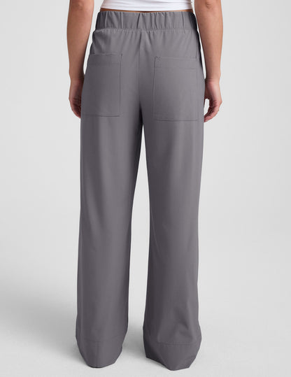 Cloud Gray Easy Flowy Wide Leg Pants: Soft, Comfortable, and Stylish