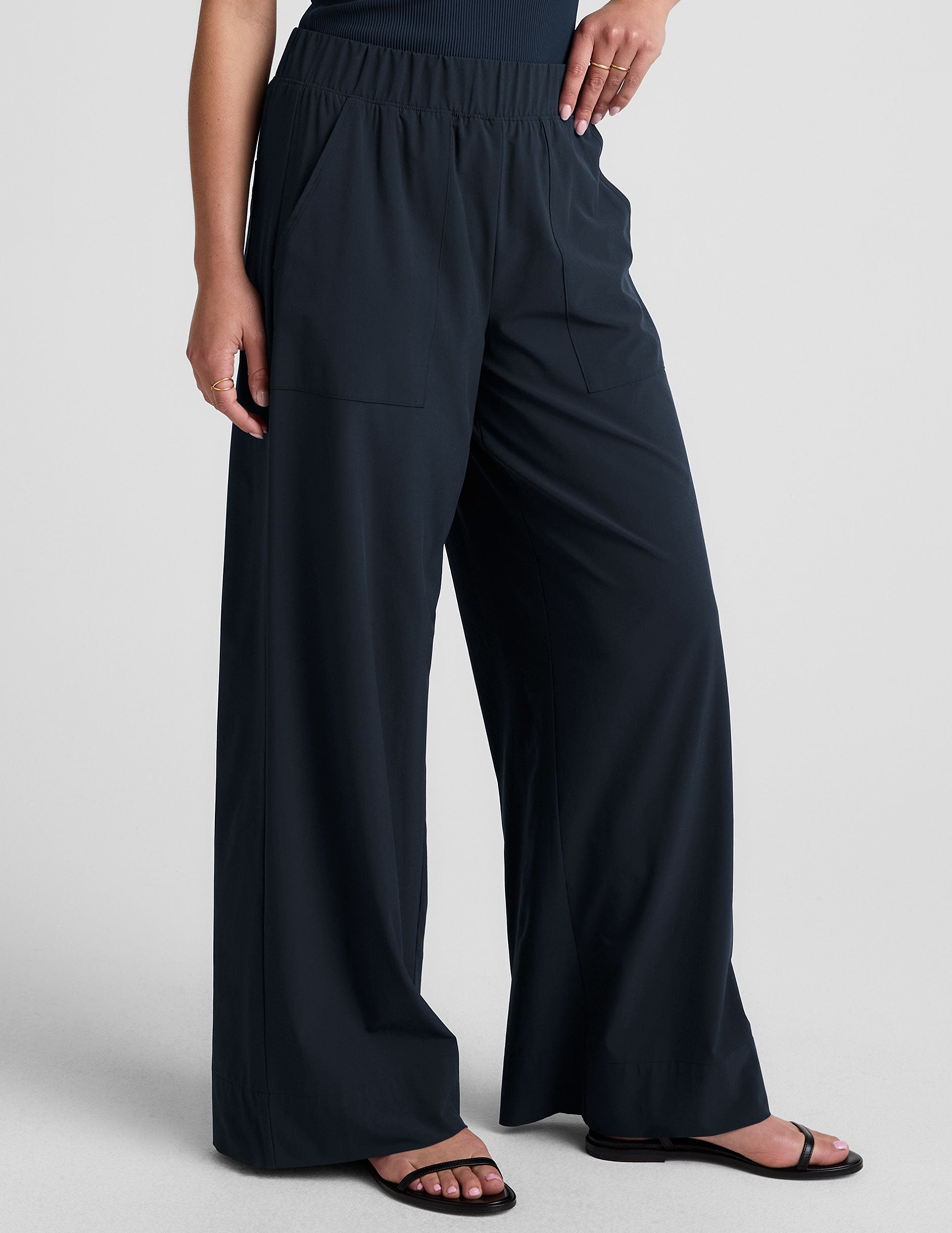 Comfortable Mid-Rise Wide Leg Pant: Silky Soft, Flowy, and Stylish