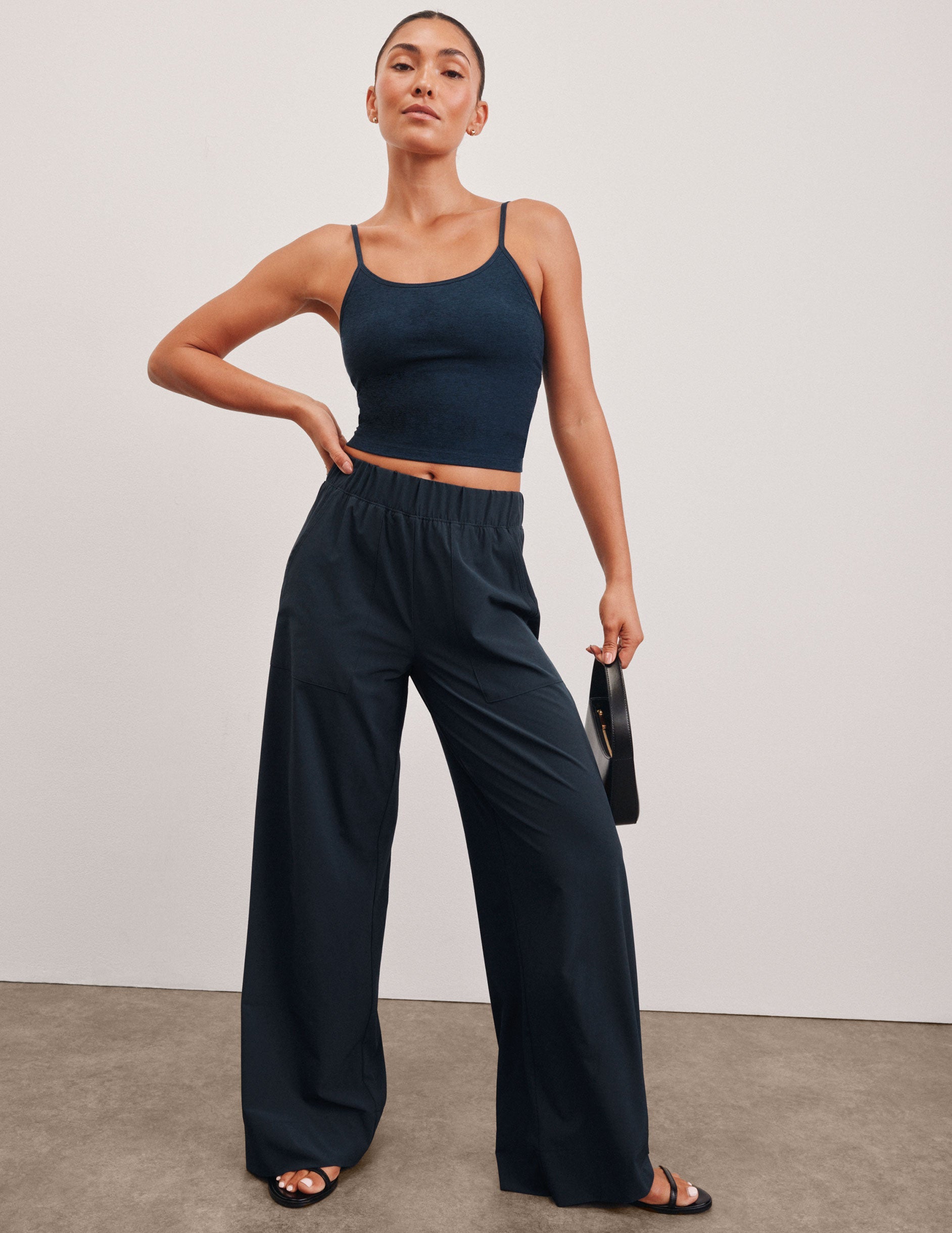 Comfortable Mid-Rise Wide Leg Pant: Silky Soft, Flowy, and Stylish
