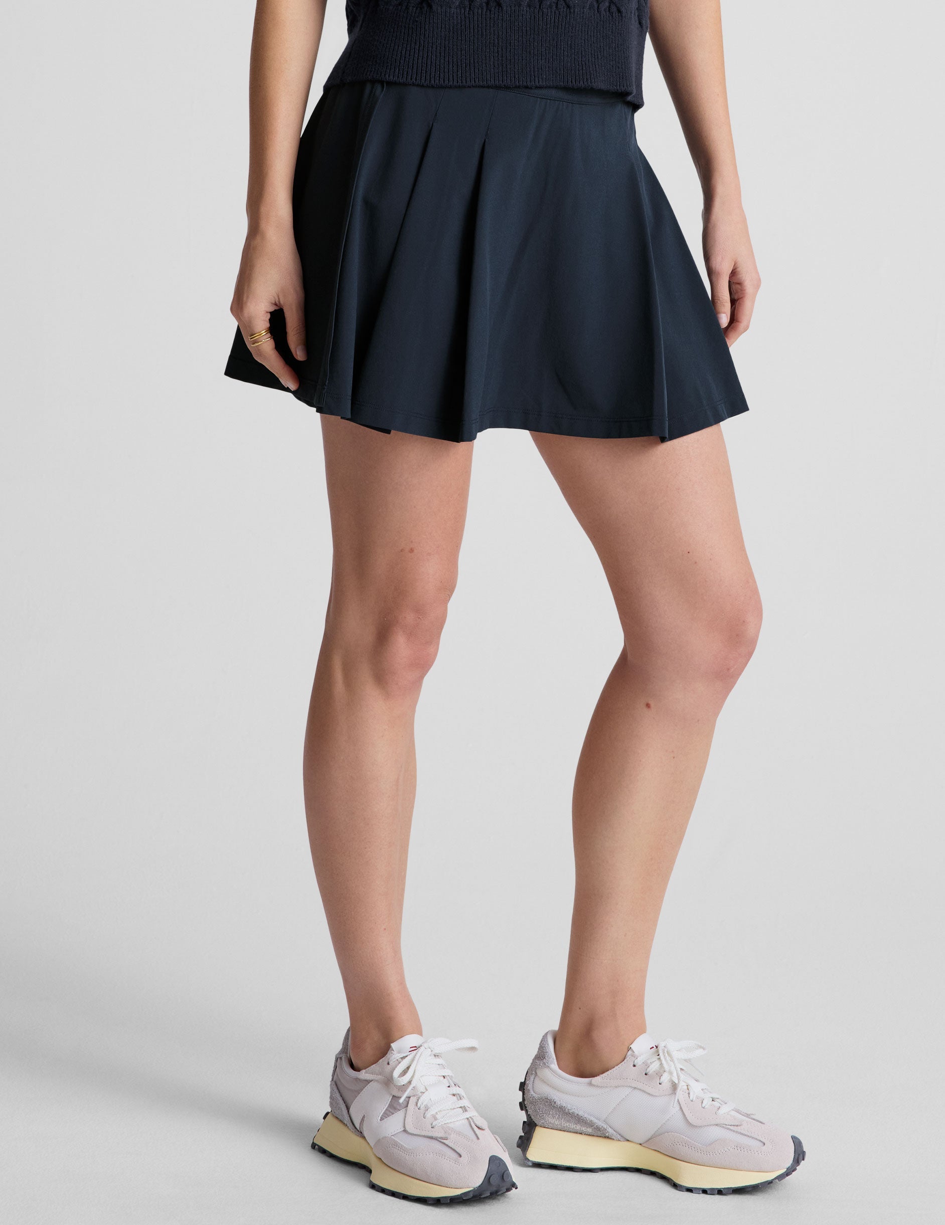 Women's Pleated Mini Skirt: Built-in Shorts, Pockets, Activewear, Beyond Yoga
