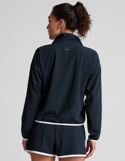 Women's Half-Zip Stretch Woven Pullover: Moisture-Wicking, UV Protection, Kangaroo Pocket