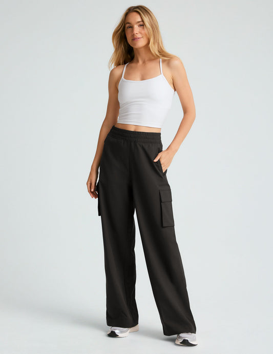 City Chic Wide Leg Cargo Pant: Comfortable, Soft, Stretch Fabric, Mid-Rise, Pocketed Design