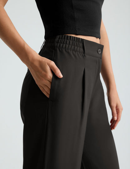 Beyond Yoga Status Wide Leg Trousers - Comfortable JetStretch Fabric Pants