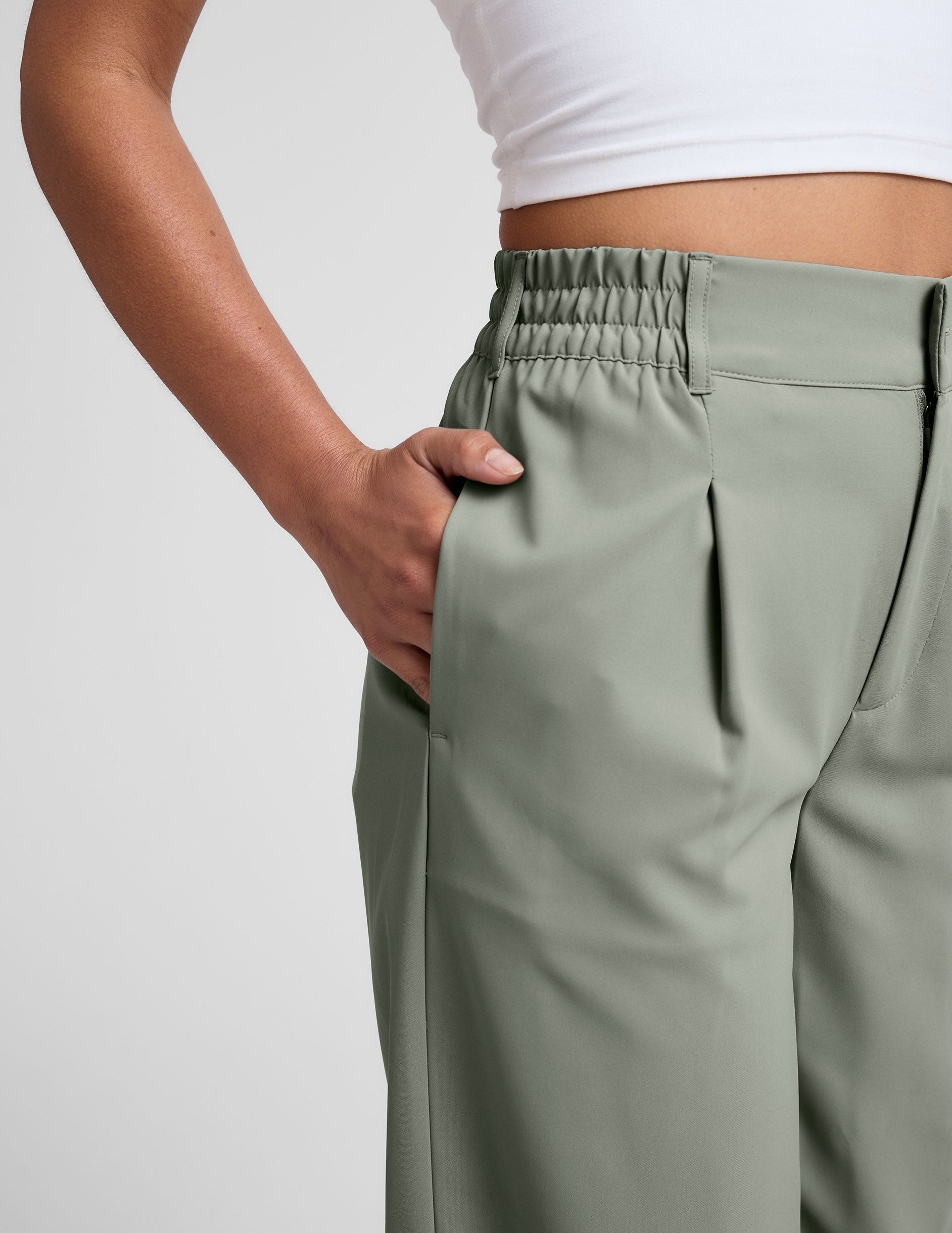 Comfy Stylish Mid-Rise Wide Leg Trouser for Effortless Travel and Work