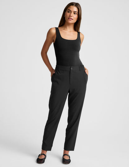 Beyond Yoga Status Tapered Pant: Lightweight Jetstretch Woven, Mid-Rise, Pockets