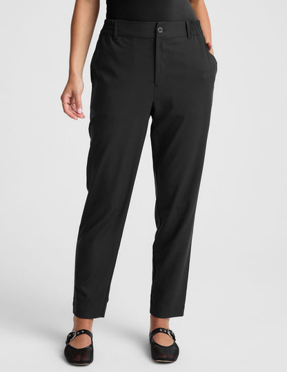 Beyond Yoga Status Tapered Pant: Lightweight Jetstretch Woven, Mid-Rise, Pockets