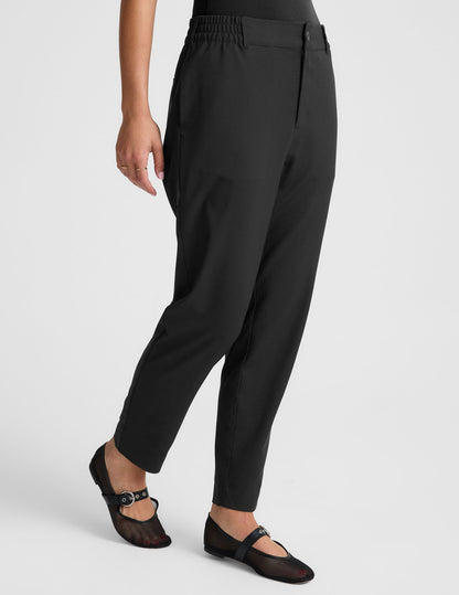 Beyond Yoga Status Tapered Pant: Lightweight Jetstretch Woven, Mid-Rise, Pockets