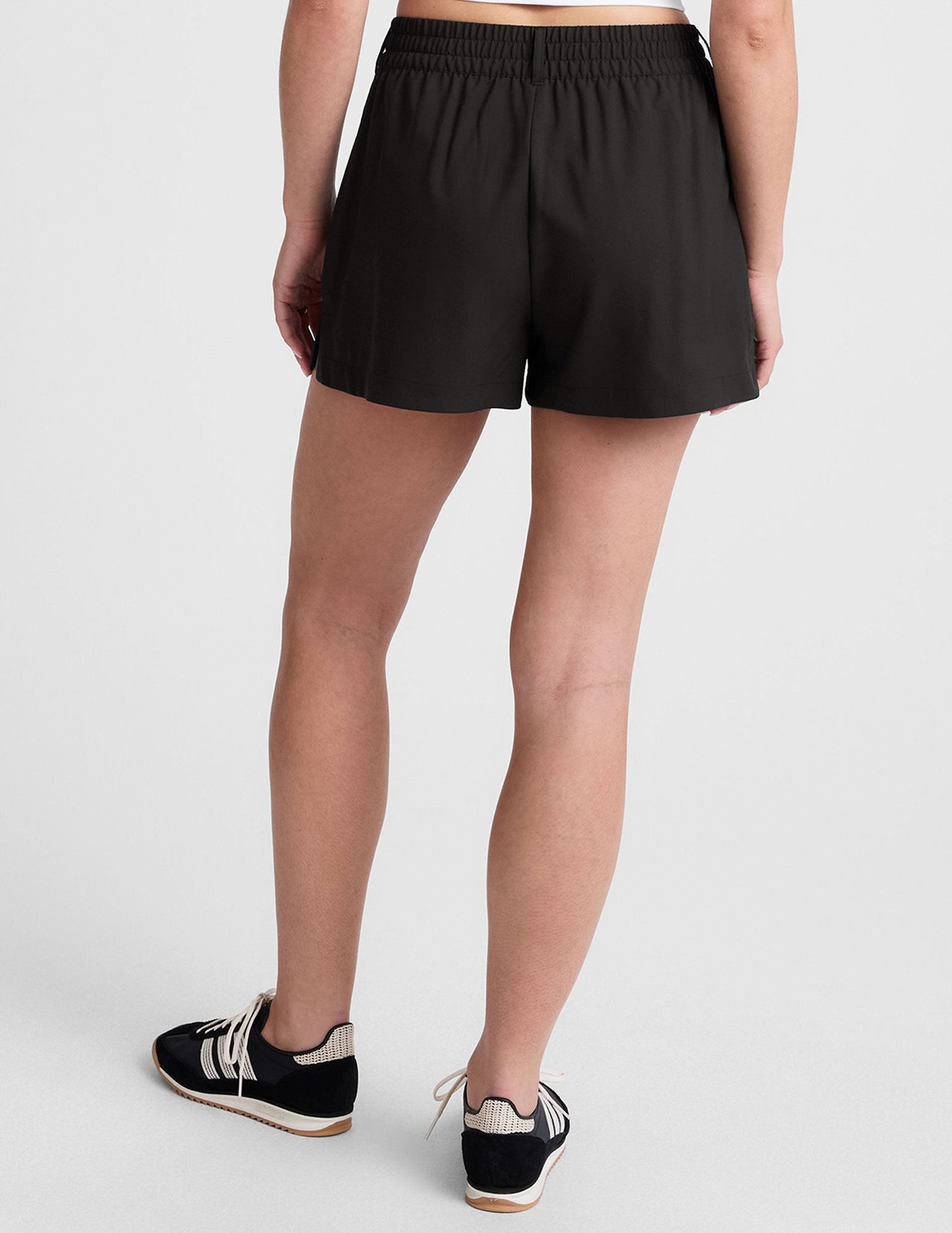 Women's JetStretch Tailored Comfort Shorts with Pockets and Elastic Waistband