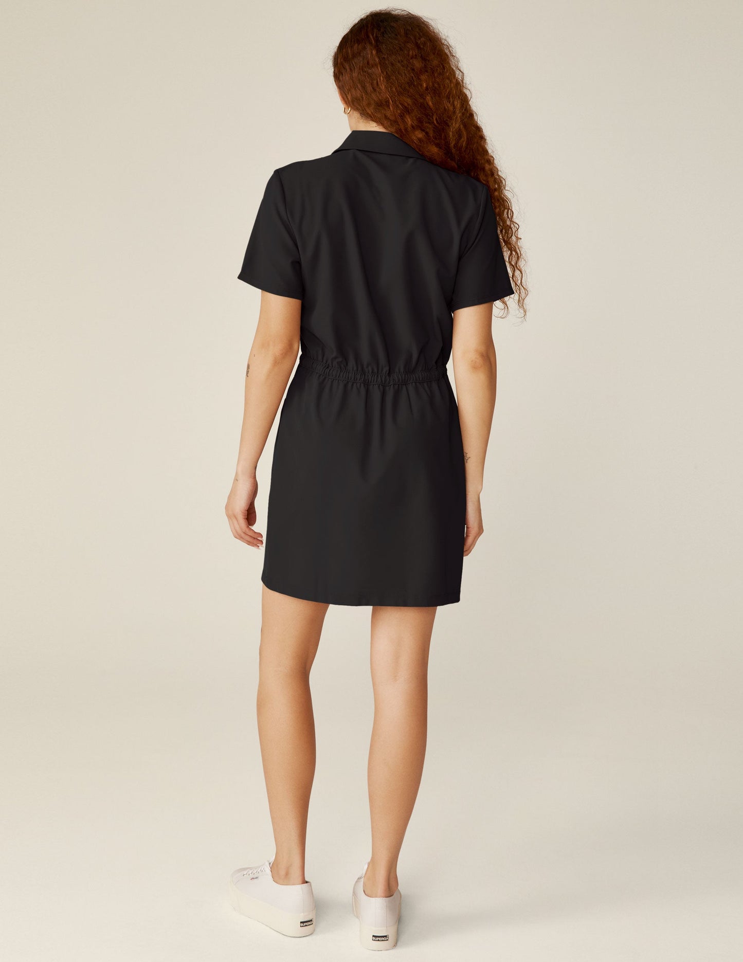 Black Zip-Up Mini Cargo Dress: Chic, Comfortable, Travel-Ready, Everyday Style