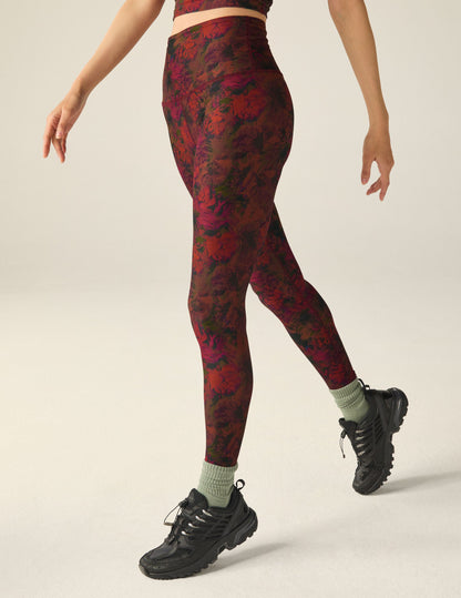 Midnight Floral SoftMark High-Waisted Midi Legging: Ultra-Soft, Supportive, Moisture-Wicking Activewear
