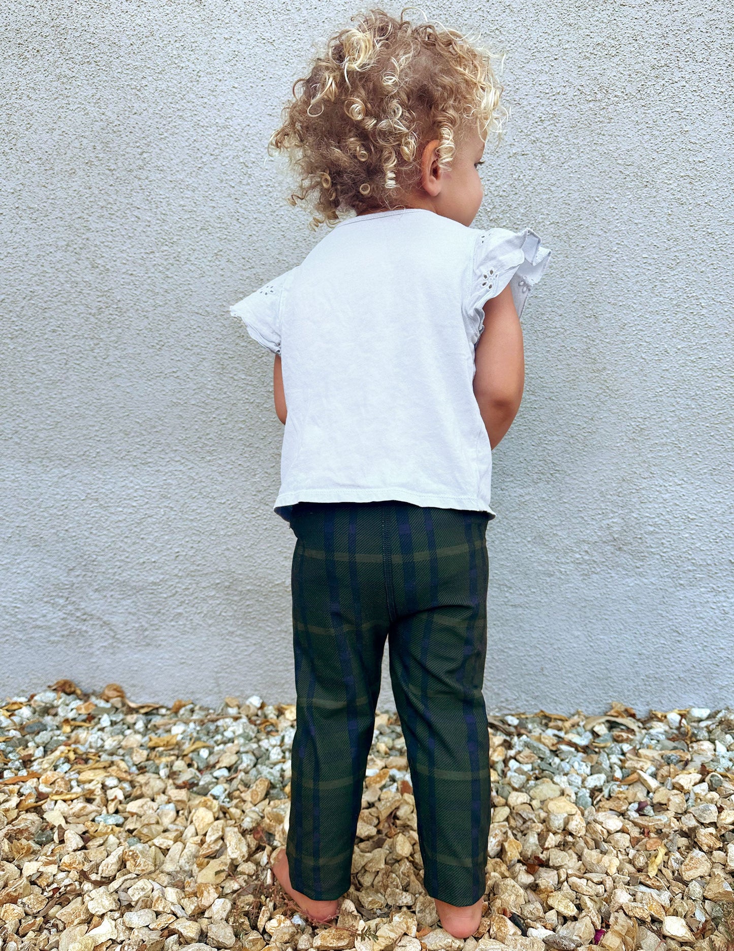 Beyond Yoga Dark Olive Plaid SoftMark Toddler Leggings: Buttery Soft, Stretchy, Play-Ready
