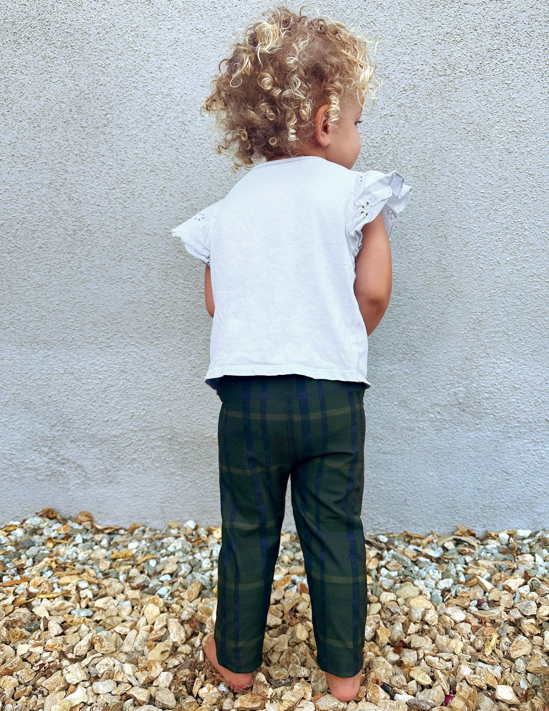 Beyond Yoga Dark Olive Plaid SoftMark Toddler Leggings: Buttery Soft, Stretchy, Play-Ready