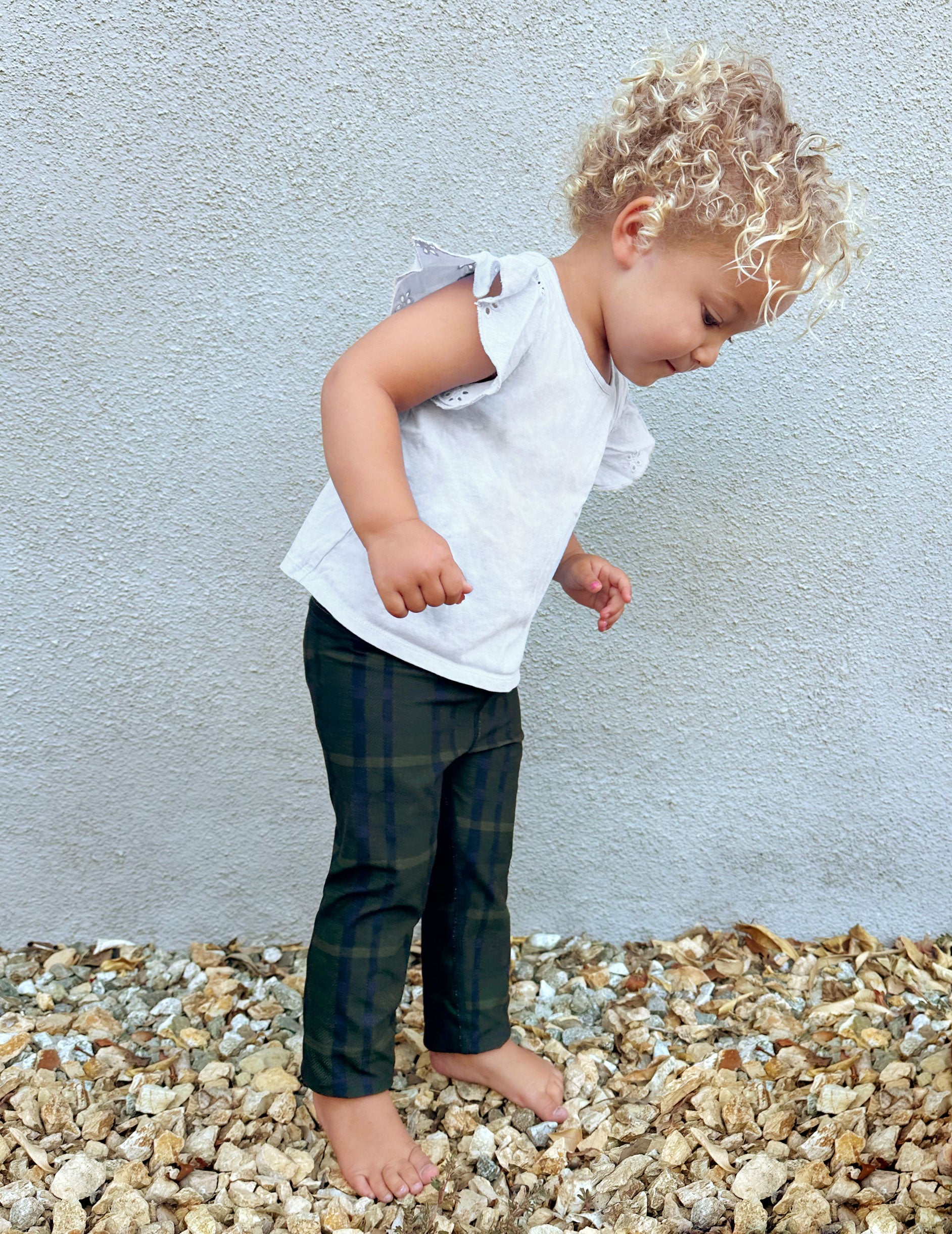 Beyond Yoga Dark Olive Plaid SoftMark Toddler Leggings: Buttery Soft, Stretchy, Play-Ready
