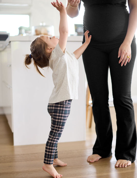 SoftMark Buttery Spacedye Plaid Toddler Leggings: Stretchy, Durable, Comfortable Kids' Pants