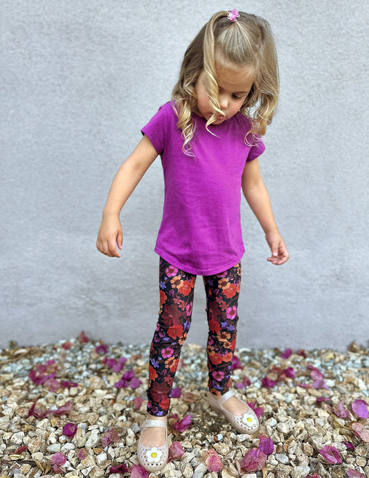 SoftMark Summer Bouquet Toddler Leggings: Buttery Soft, Stretchy, Play-Ready Comfort