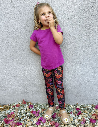 SoftMark Summer Bouquet Toddler Leggings: Buttery Soft, Stretchy, Play-Ready Comfort