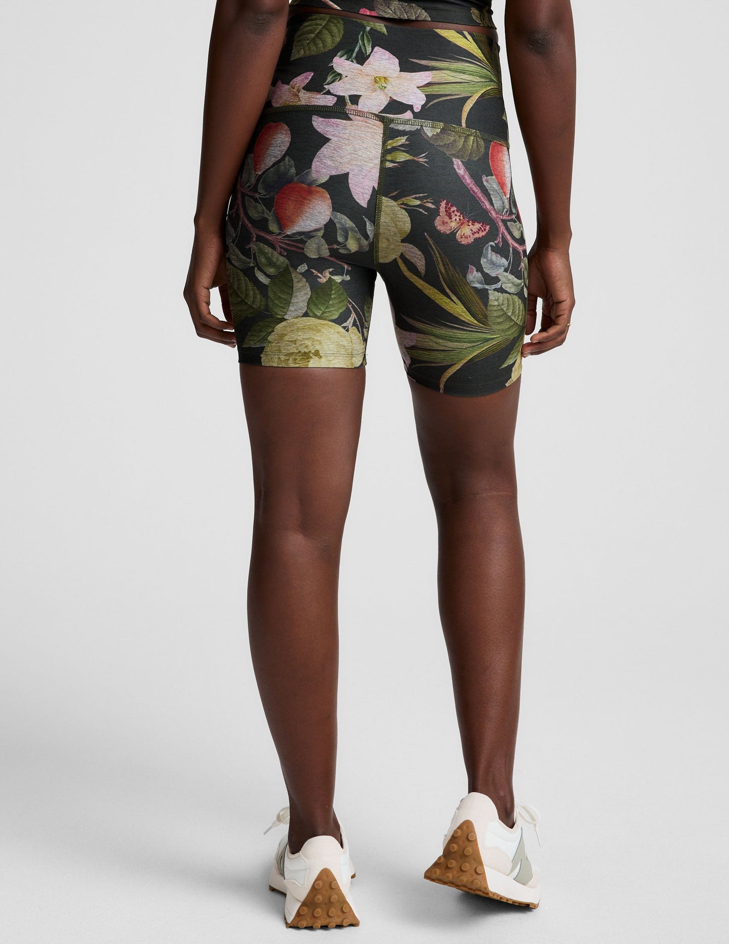 SoftMark Botanical Garden High-Waisted Biker Shorts: Yoga & Active Wear